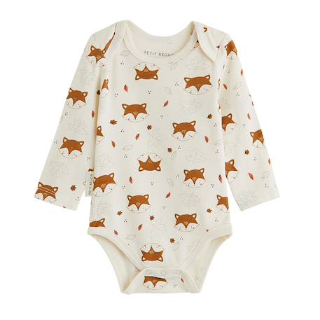 Lot de 3 bodies bébé manches longues ginkgo Vert 6 - vertbaudet enfant 