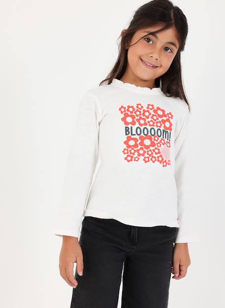 Fille-T-shirt fille imprimé fleurs