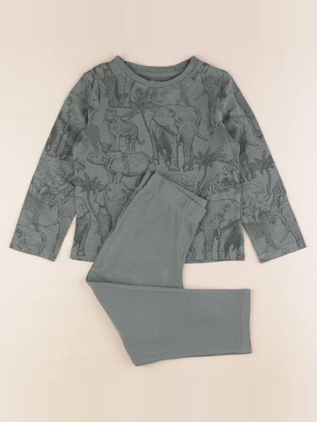 Pyjama coton - 4 ans Vert 1 - vertbaudet enfant 