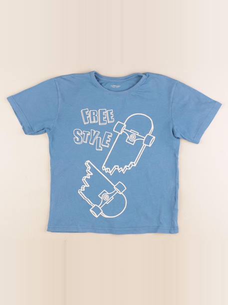 Tee-shirt - 10 ans Bleu 1 - vertbaudet enfant 