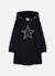Robe en molleton avec étoile et capuche Noir 2 - vertbaudet enfant 