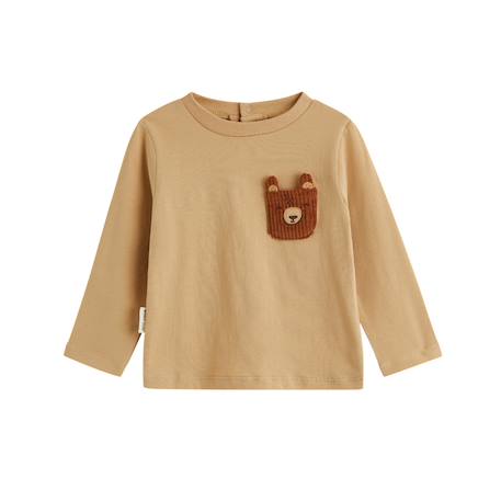 Lot de 2 t-shirts bébé manches longues moka Marron 6 - vertbaudet enfant 