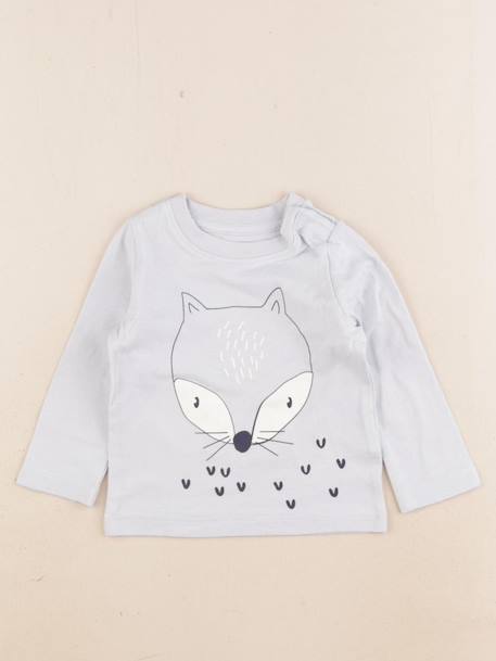 Tee-shirt - 3 mois Bleu 1 - vertbaudet enfant 