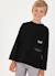 T-shirt garçon en maille avec texte urbn Noir 1 - vertbaudet enfant 