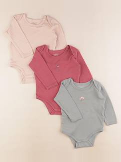 Seconde main-Fille-Lot de 3 bodies en coton - 12 mois