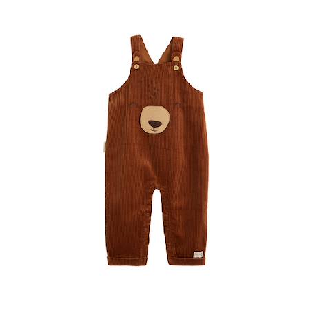 Salopette bébé en velours côtelé moka Marron 2 - vertbaudet enfant 