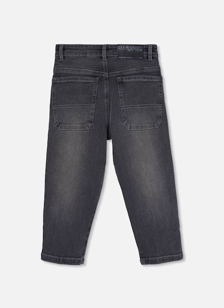 Pantalon garçon denim élastique Gris 3 - vertbaudet enfant 