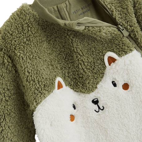 Surpyjama bébé en sherpa ginkgo Vert 4 - vertbaudet enfant 