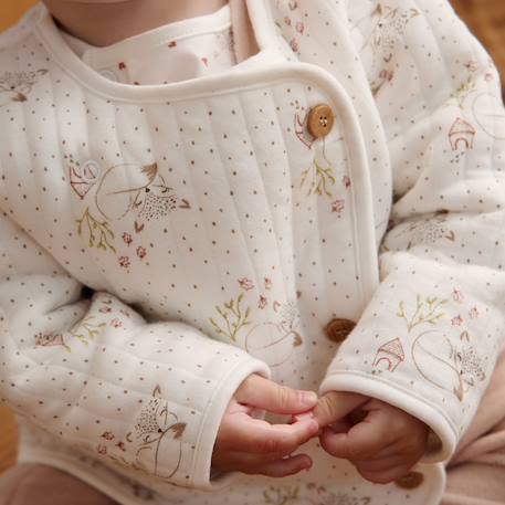 Veste bébé en molleton doucette Ecru 6 - vertbaudet enfant 
