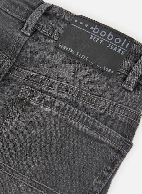 Pantalon garçon denim élastique Gris 4 - vertbaudet enfant 