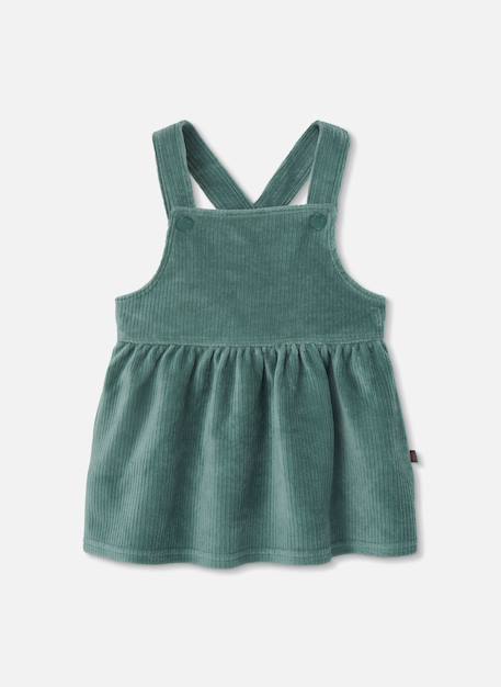 Fille-Robe chasuble bretelles croisées