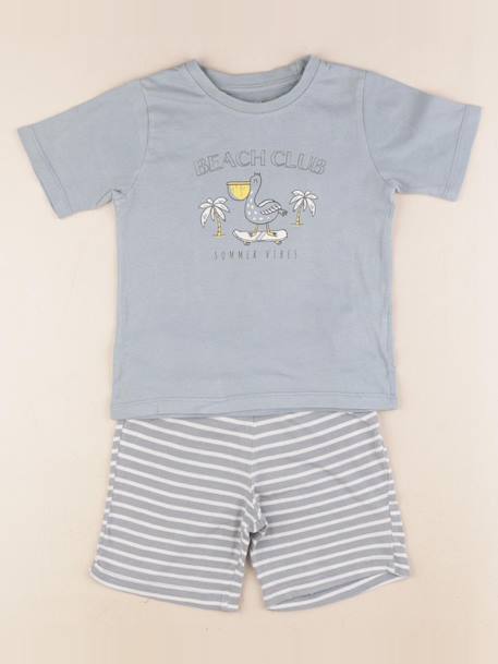 Pyjama - 4 ans Blanc, bleu 1 - vertbaudet enfant 