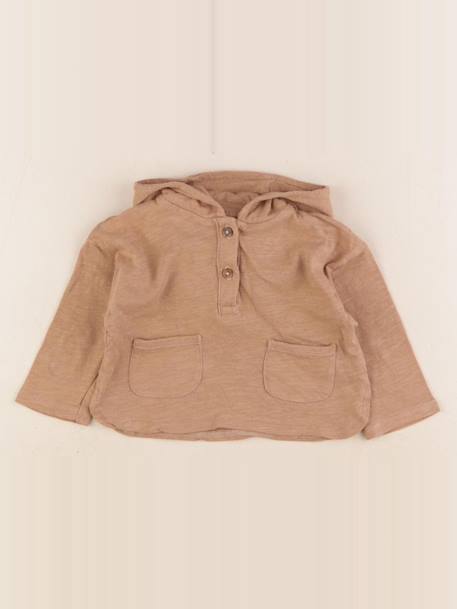 Tee-shirt - 6 mois Marron 1 - vertbaudet enfant 