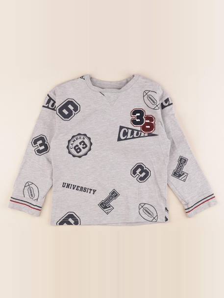Tee-shirt - 6 ans Gris 1 - vertbaudet enfant 