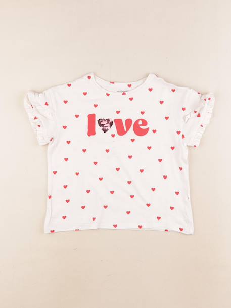 Tee-shirt - 6 ans Blanc, rouge 1 - vertbaudet enfant 
