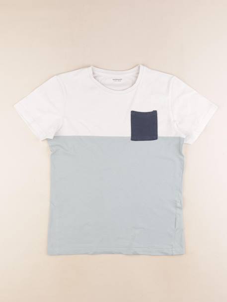 Tee-shirt - 14 ans Blanc, bleu 1 - vertbaudet enfant 