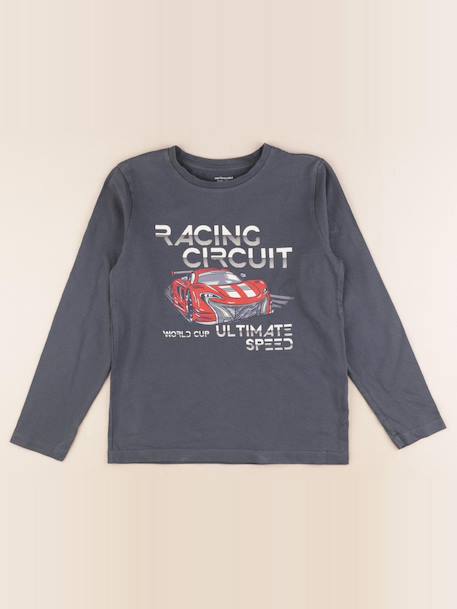 Tee-shirt - 10 ans Bleu 1 - vertbaudet enfant 