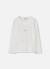 T-shirt fille en maille avec clous Blanc 2 - vertbaudet enfant 