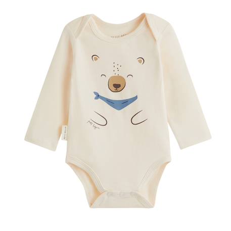 Lot de 2 bodies bébé manches longues moka Marron 6 - vertbaudet enfant 