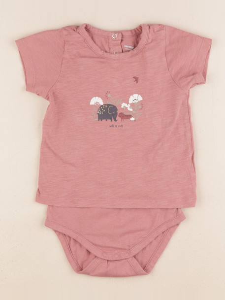 Body tee-shirt - 18 mois Rose 1 - vertbaudet enfant 
