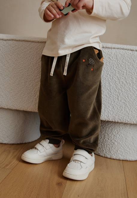 Garçon-Pantalon-Pantalon bébé en velours ginkgo