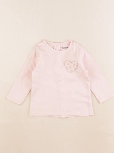 Tee-shirt - 6 mois Rose 1 - vertbaudet enfant 