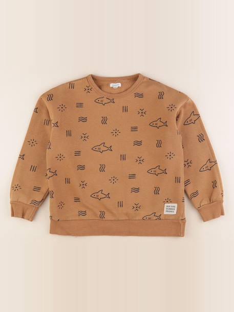 Sweat - 8 ans Marron 1 - vertbaudet enfant 