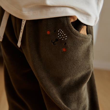 Pantalon bébé en velours ginkgo Vert 5 - vertbaudet enfant 