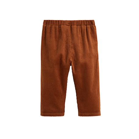 Pantalon bébé en velours côtelé moka Marron 3 - vertbaudet enfant 