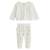 Ensemble bébé gilet et pantalon avec pieds en velours doucette Ecru 2 - vertbaudet enfant 