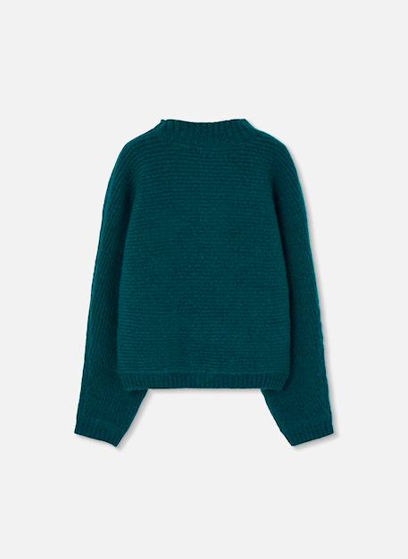 Pull fille avec étoile Vert 3 - vertbaudet enfant 