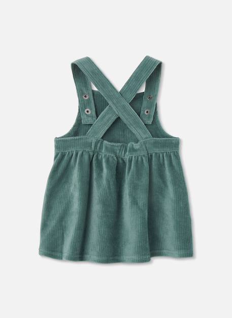 Robe chasuble bretelles croisées Vert 2 - vertbaudet enfant 