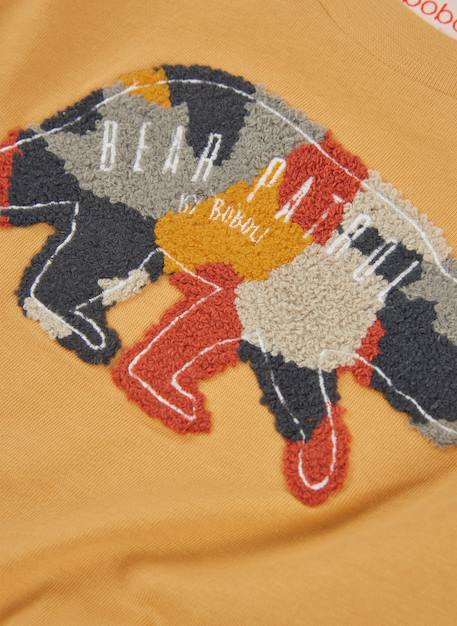 T-shirt garçon en maille à imprimé ours Jaune 3 - vertbaudet enfant 