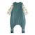 Turbulette tog 2 en velours avec pieds retroussables et manches amovibles ginkgo Vert 3 - vertbaudet enfant 