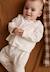 Ensemble bébé gilet et pantalon avec pieds en velours doucette Ecru 1 - vertbaudet enfant 