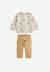Ensemble bébé sweat et pantalon en molleton moka Marron 1 - vertbaudet enfant 
