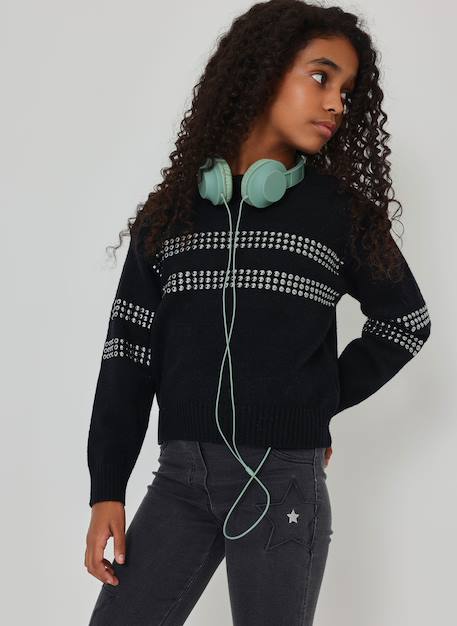 Fille-Pull fille avec clous