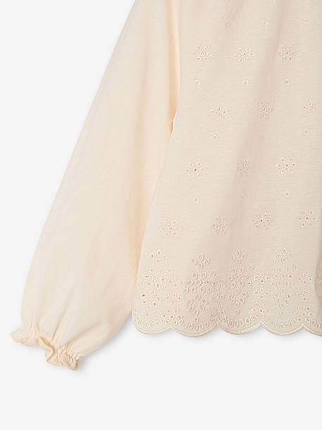 Blouse manches longues enfant fille écru 4 - vertbaudet enfant 