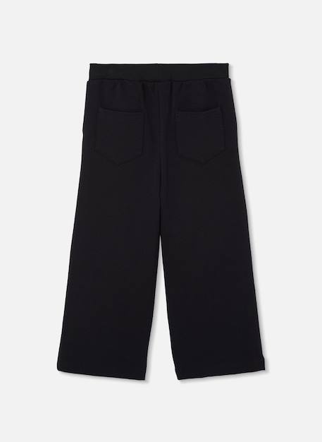 Pantalon fille en maille avec étoiles Noir 3 - vertbaudet enfant 