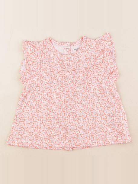Tee-shirt - 18 mois Blanc, rose 1 - vertbaudet enfant 