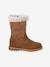 Boots fille en cuir zippées marron 2 - vertbaudet enfant 