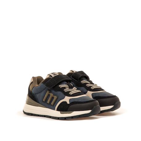 Sneakers garçon synthétique lacets Blue+Green 5 - vertbaudet enfant 