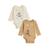 Lot de 2 bodies bébé manches longues moka Marron 2 - vertbaudet enfant 