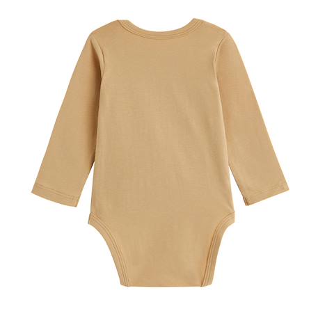 Lot de 2 bodies bébé manches longues moka Marron 4 - vertbaudet enfant 