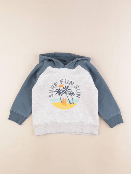 Sweat - 4 ans Bleu, gris 1 - vertbaudet enfant 