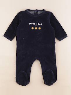 Seconde main-Garçon-Pyjama velours - 6 mois