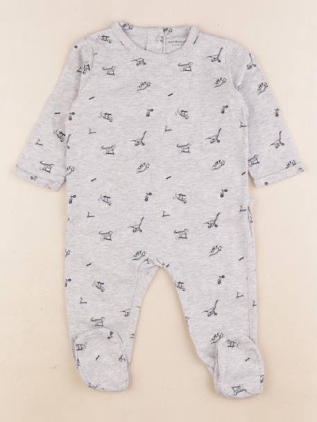 Pyjama coton - 6 mois Gris 1 - vertbaudet enfant 