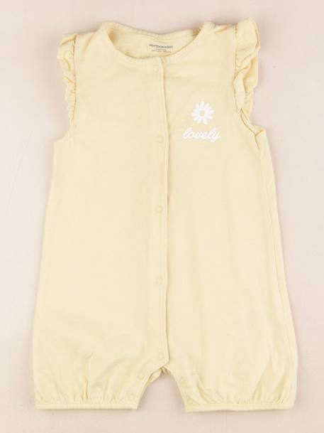 Pyjama coton - 24 mois Jaune 1 - vertbaudet enfant 