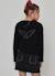 T-shirt fille en maille avec message Noir 1 - vertbaudet enfant 
