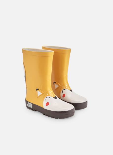 Bottes de pluie imprimé renard Orange 1 - vertbaudet enfant 